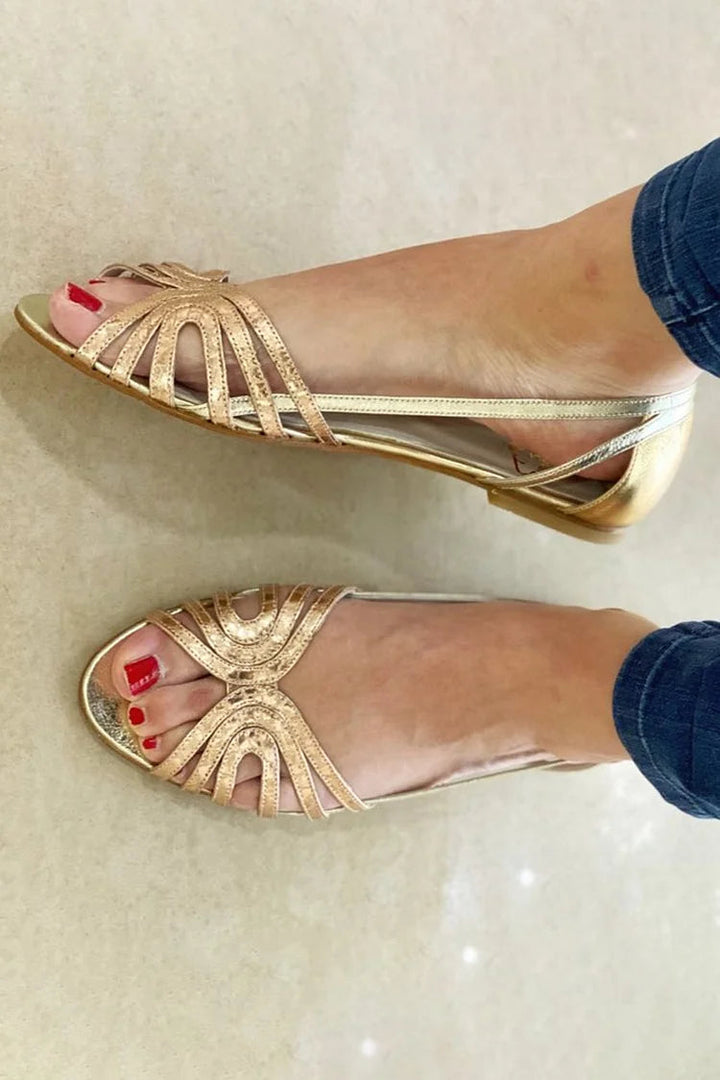 Eleonora™ Golden Sandals Summer