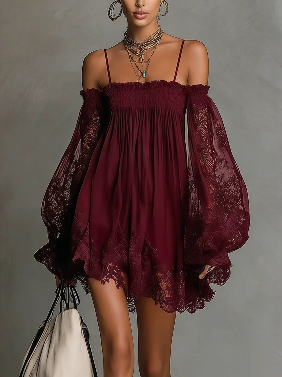 Celina™ Lace Mini Dress
