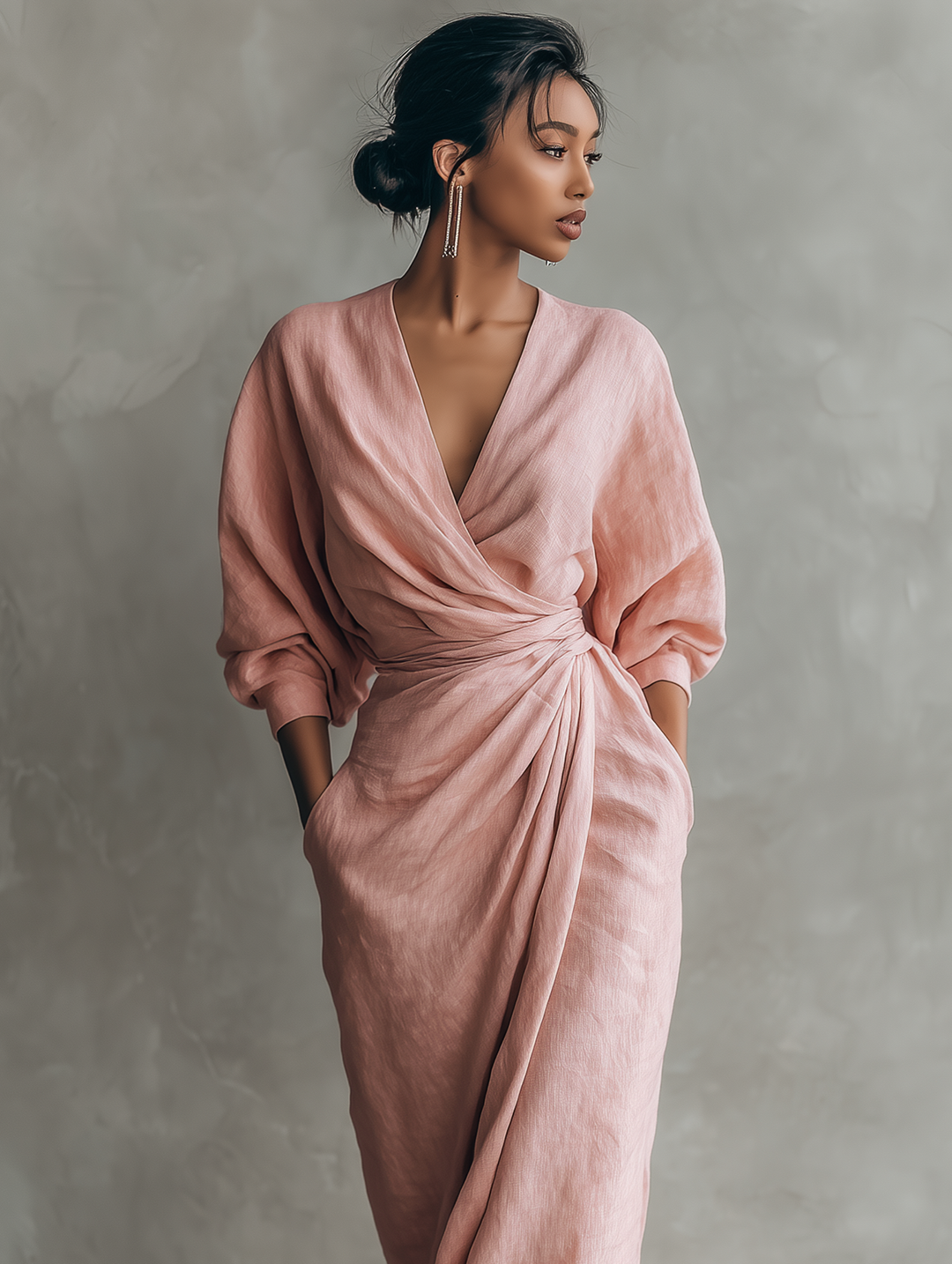 Mirelle™ V-Neck Maxi Dress