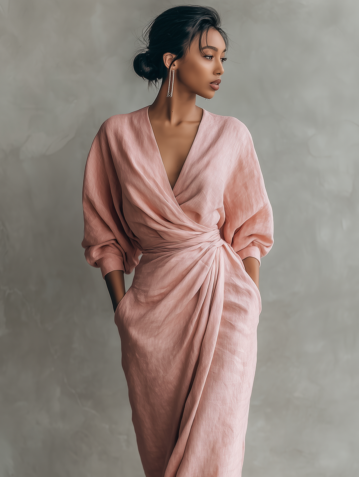 Mirelle™ V-Neck Maxi Dress