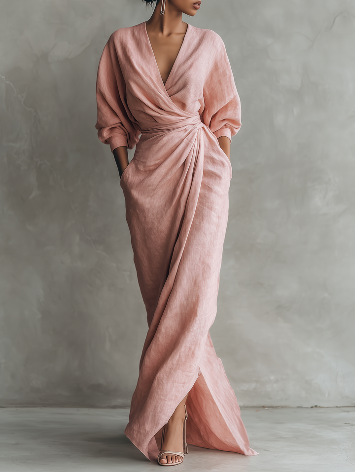 Mirelle™ V-Neck Maxi Dress