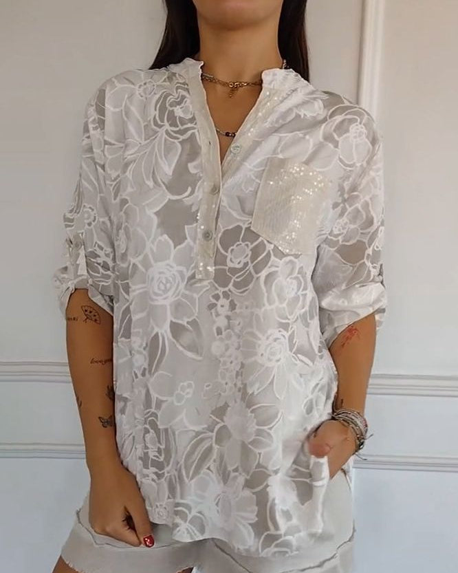 Elora™ Elegant Blouse with Pocket