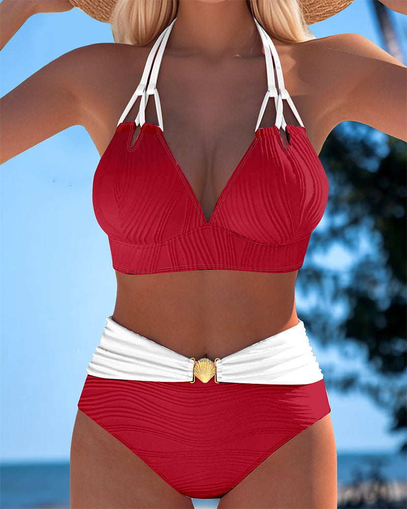 Lily™ High Waisted Double Strap Swimsuit