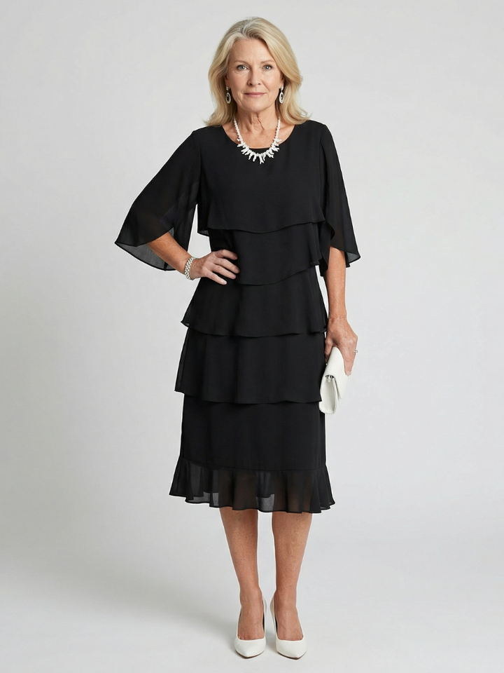 Brent™ Layered Tier Midi Dress