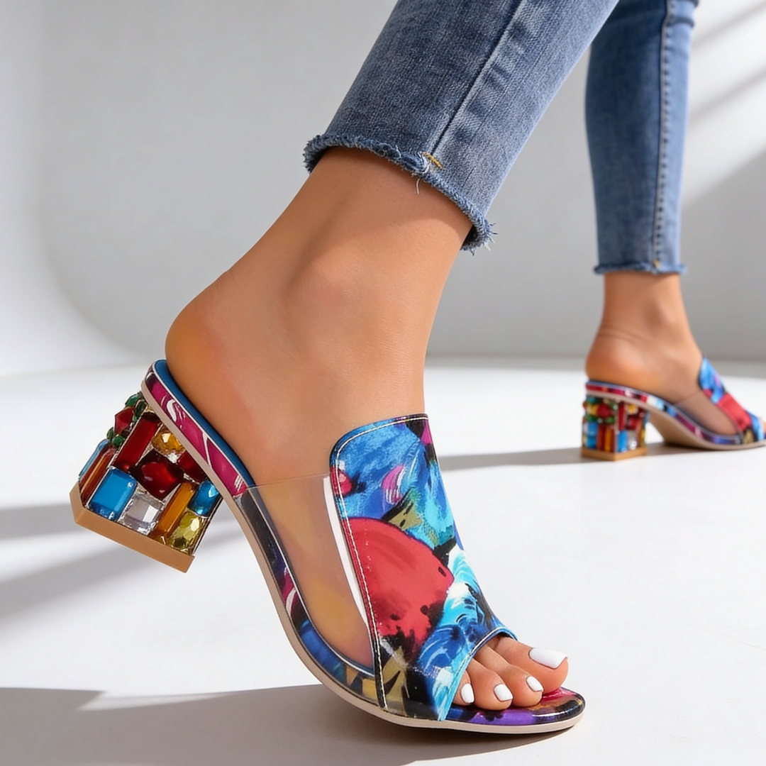 Alina™ Jewel Heel Slides