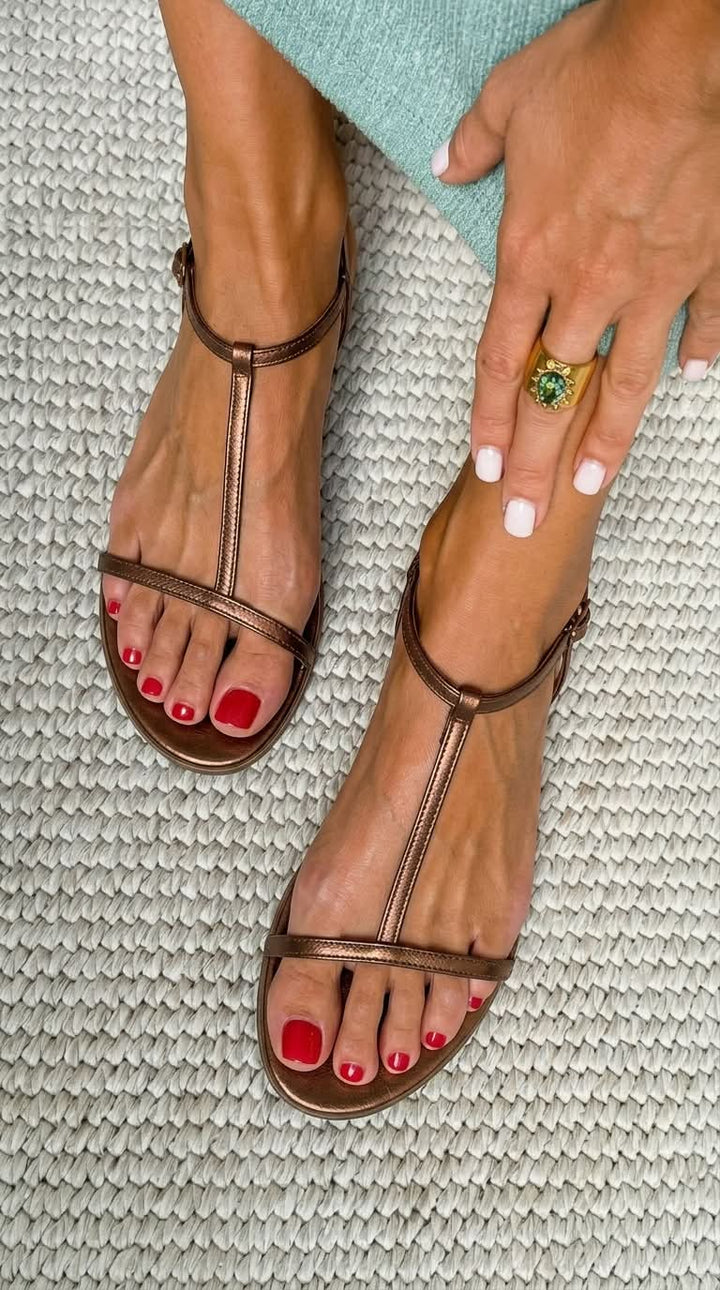 Rosalba™ Golden Sandals