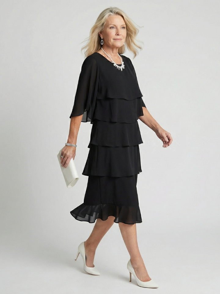 Brent™ Layered Tier Midi Dress