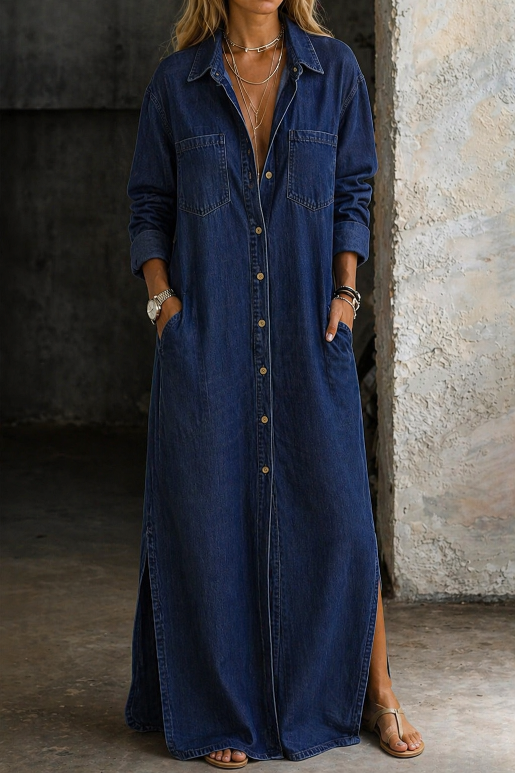 Delana™ Button Down Dress