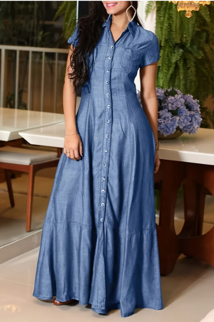 Eliza™ Long Denim Dress
