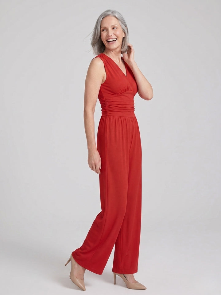 Charity™ Chic Sleeveless Wide-Leg Jumpsuit