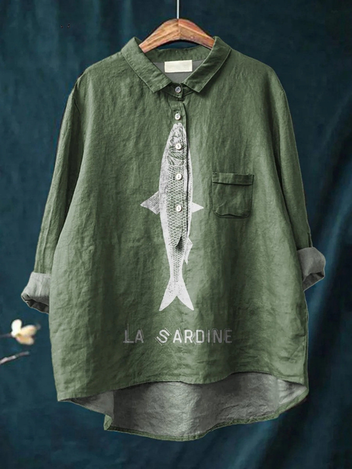 Corinne™ Sardine Print Blouse