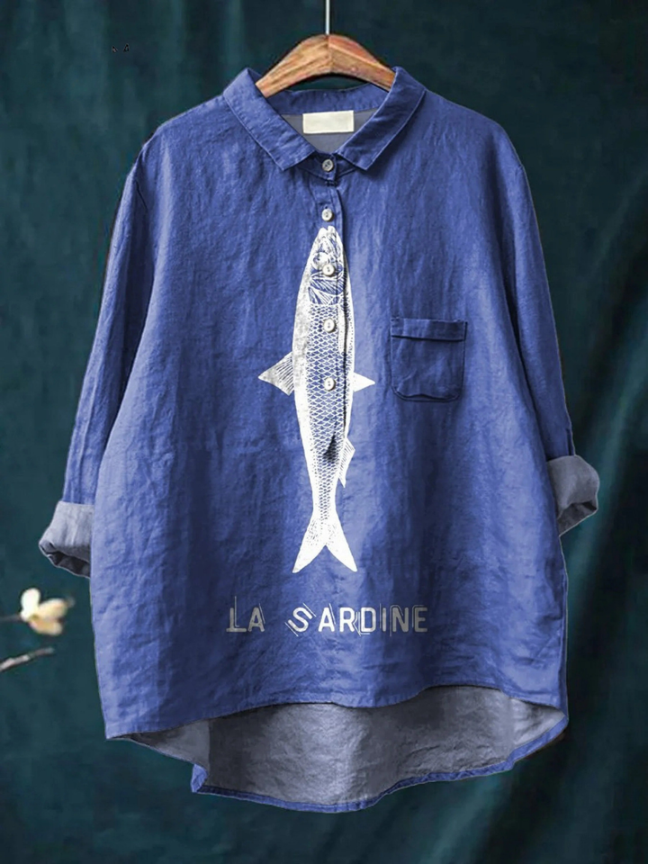 Corinne™ Sardine Print Blouse