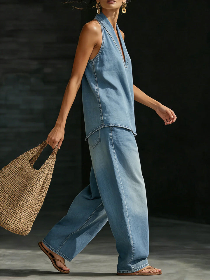 Liora™ Halter Denim Top