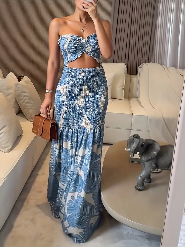 Nerina™ Tropical Cut-Out Maxi Dress