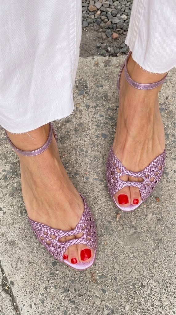 Isadora™ Woven Gold Sandals