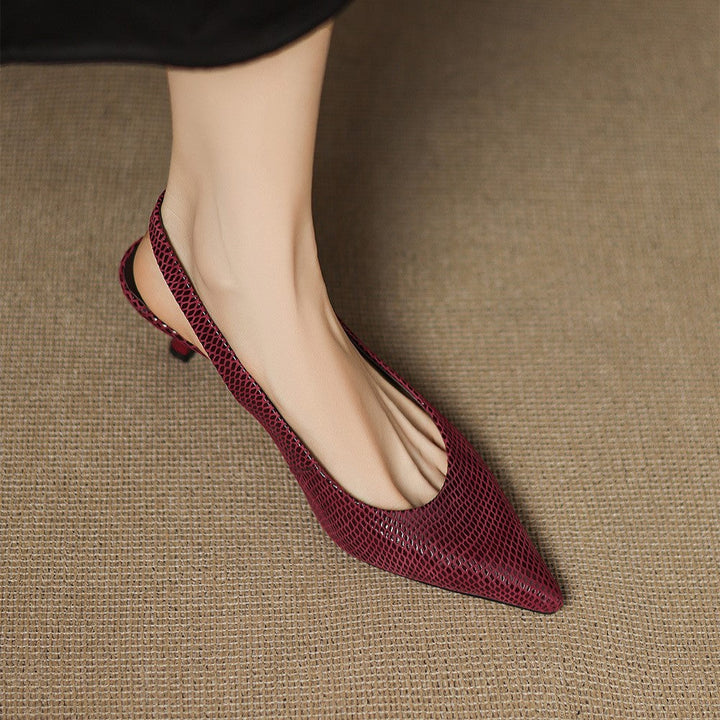 Celine™ Pointed Leather Heels