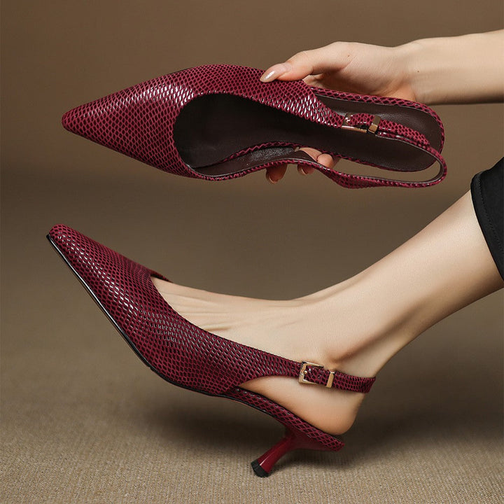 Celine™ Pointed Leather Heels