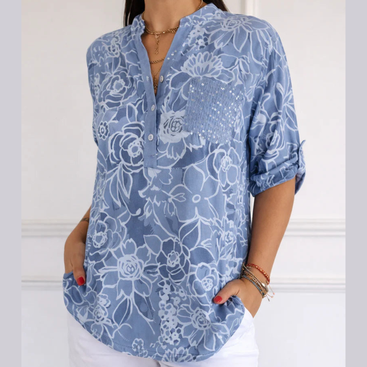 Elora™ Elegant Blouse with Pocket