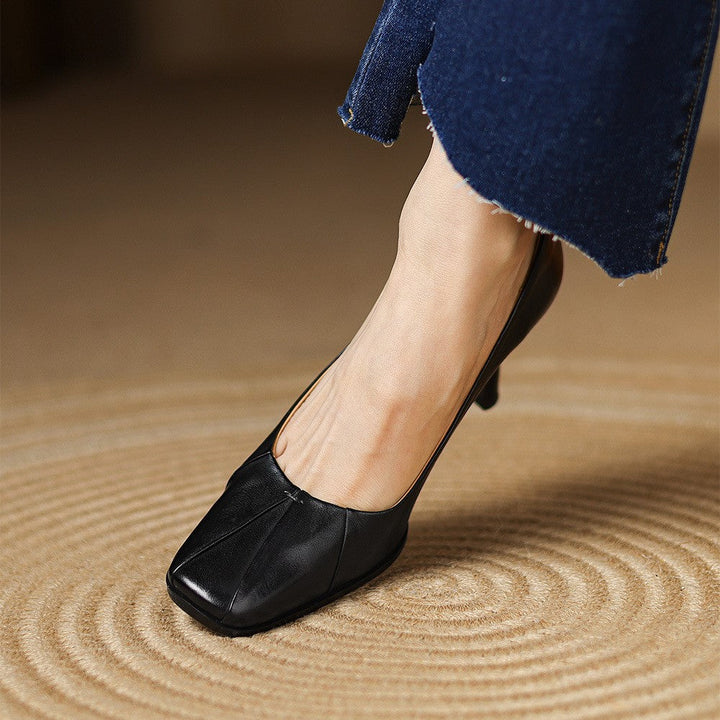 MARISOL™ Leather Square-Toe Pumps