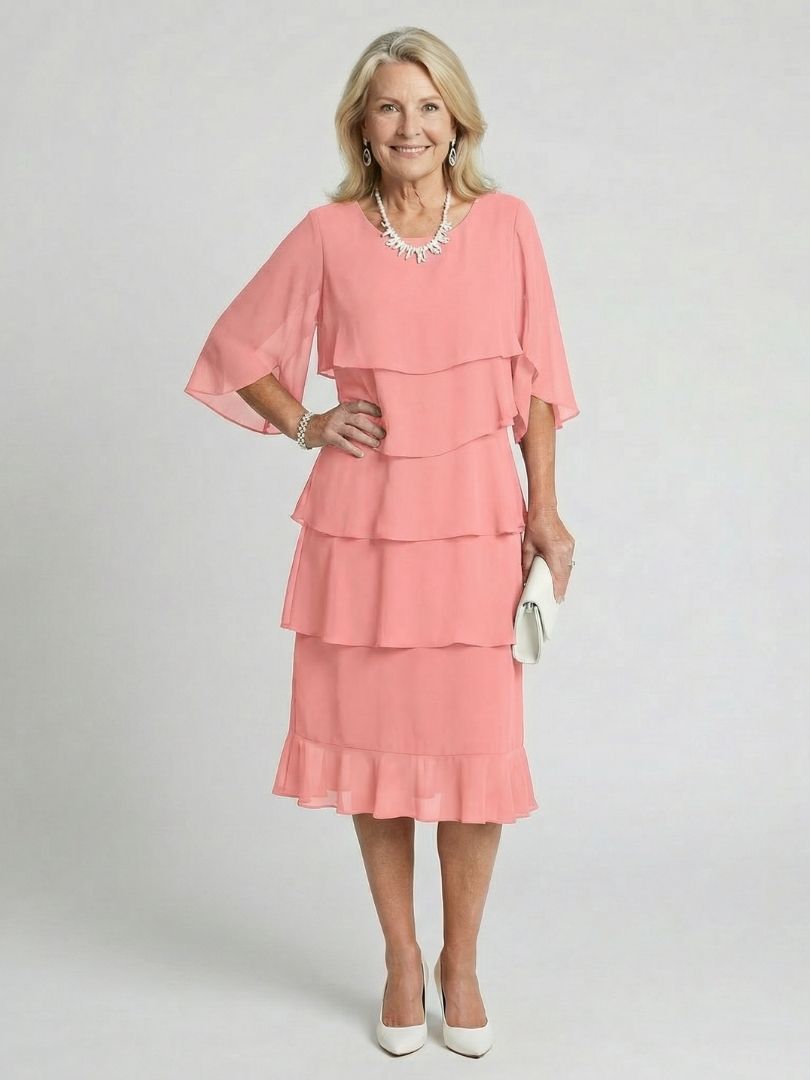 Brent™ Layered Tier Midi Dress