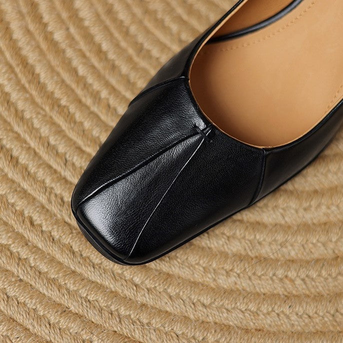 MARISOL™ Leather Square-Toe Pumps