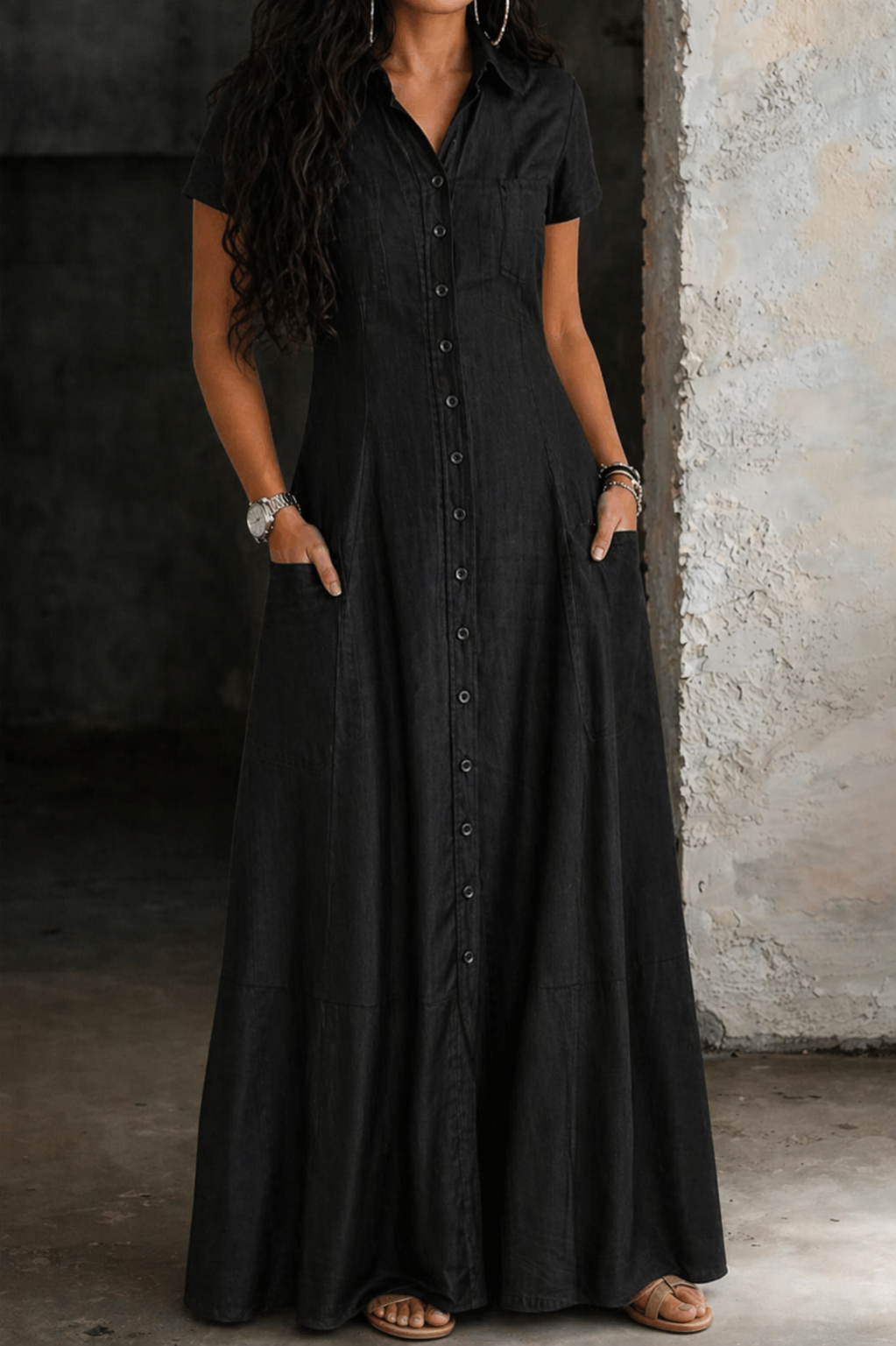 Hera™ Long Denim Dress