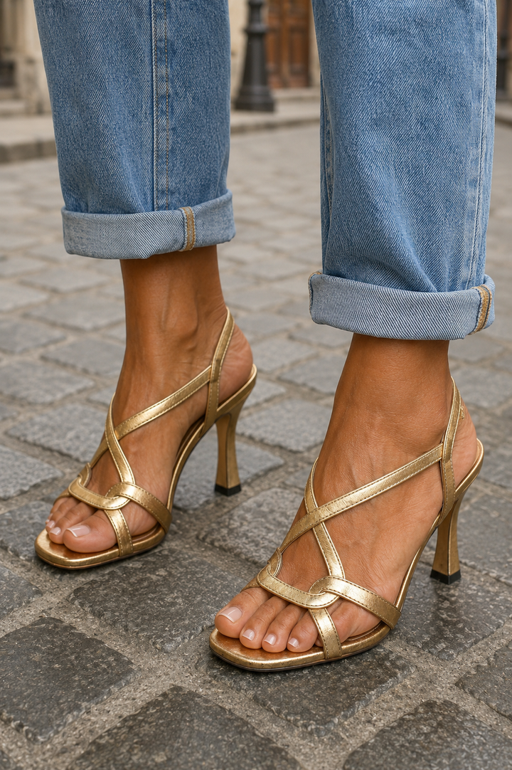 Elisabetta™ Golden Sandals