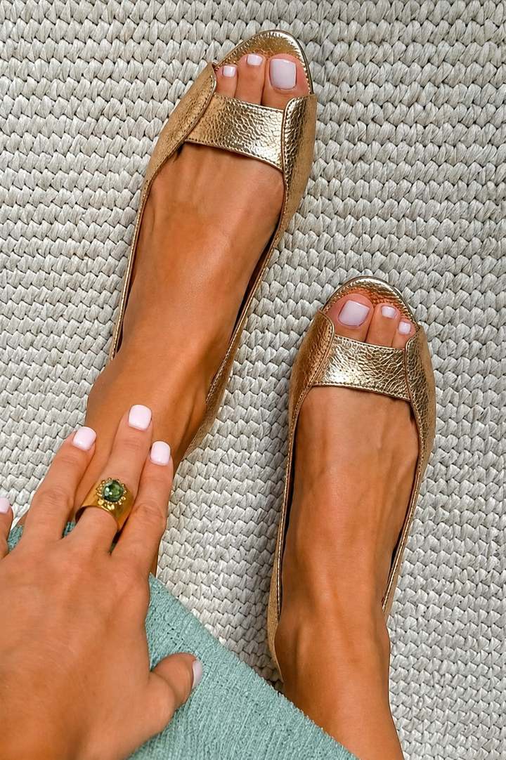 Adelina™ Comfort Golden Sandals