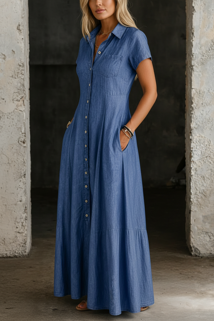 Eliza™ Long Denim Dress