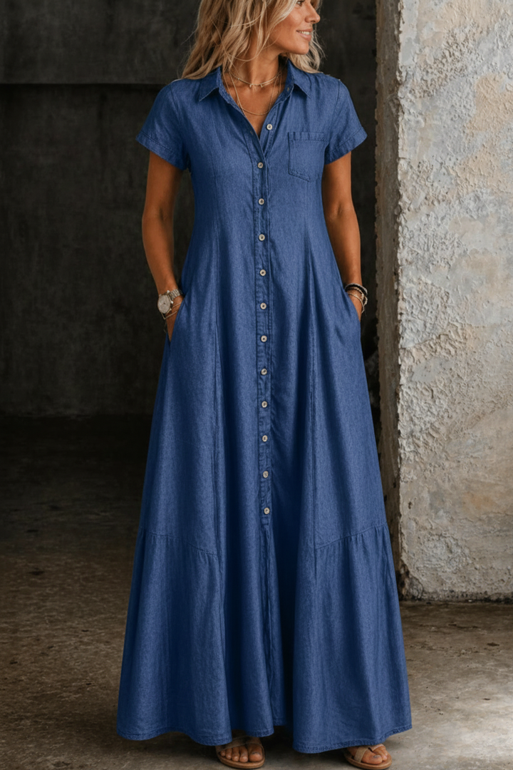 Mandy™ Long Denim Dress