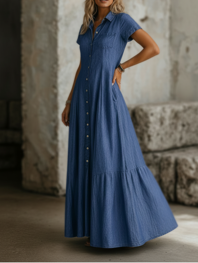 Mandy™ Long Denim Dress