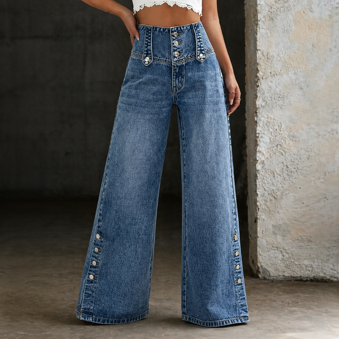 Mia™ High Waist Slit Jeans