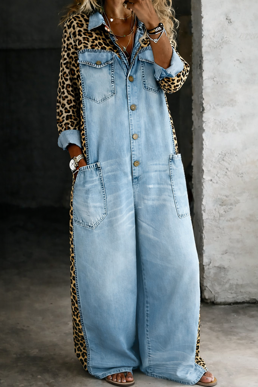 Grace™ One Piece Shirt Jumpsuit
