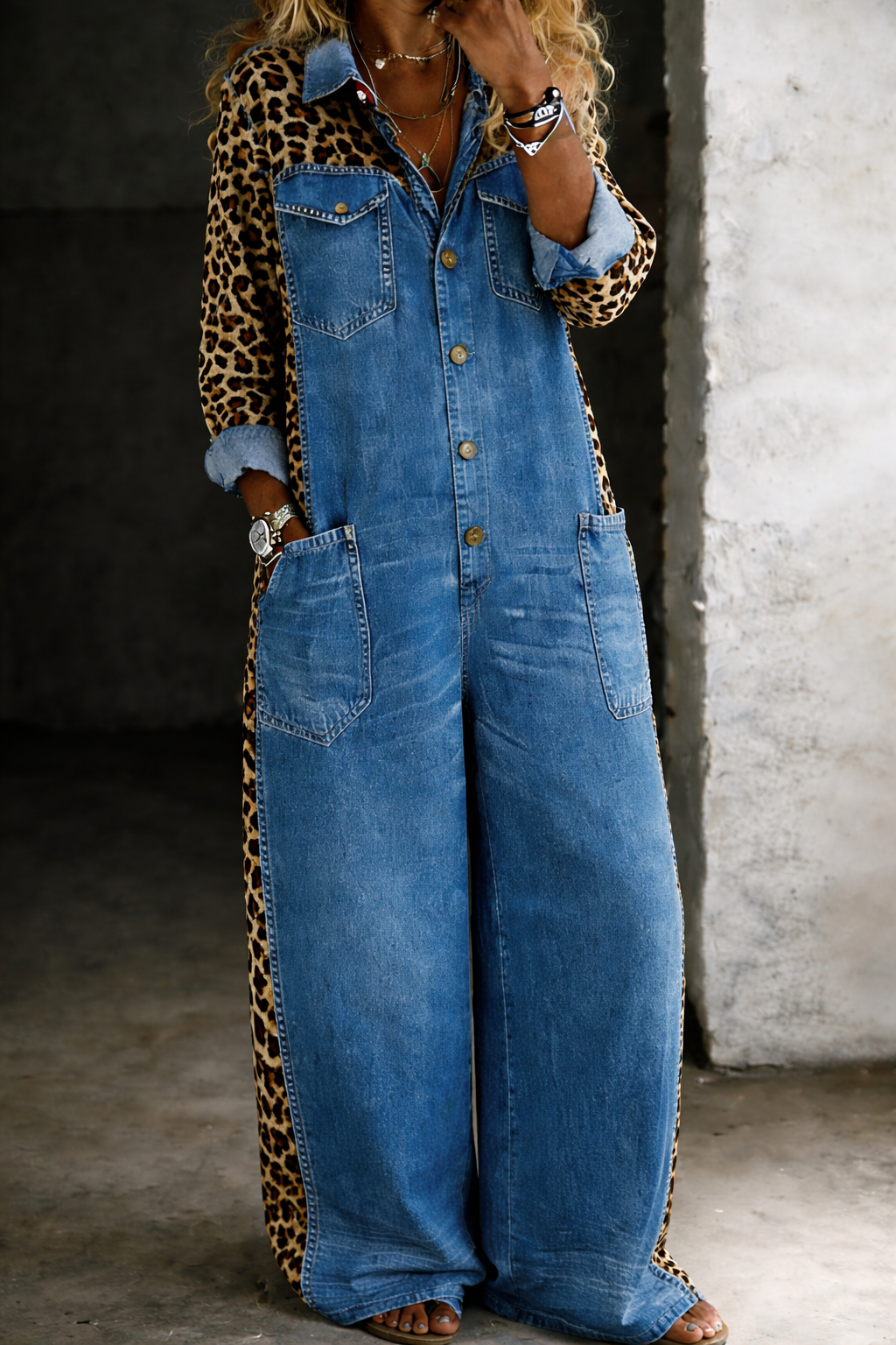 Grace™ One Piece Shirt Jumpsuit