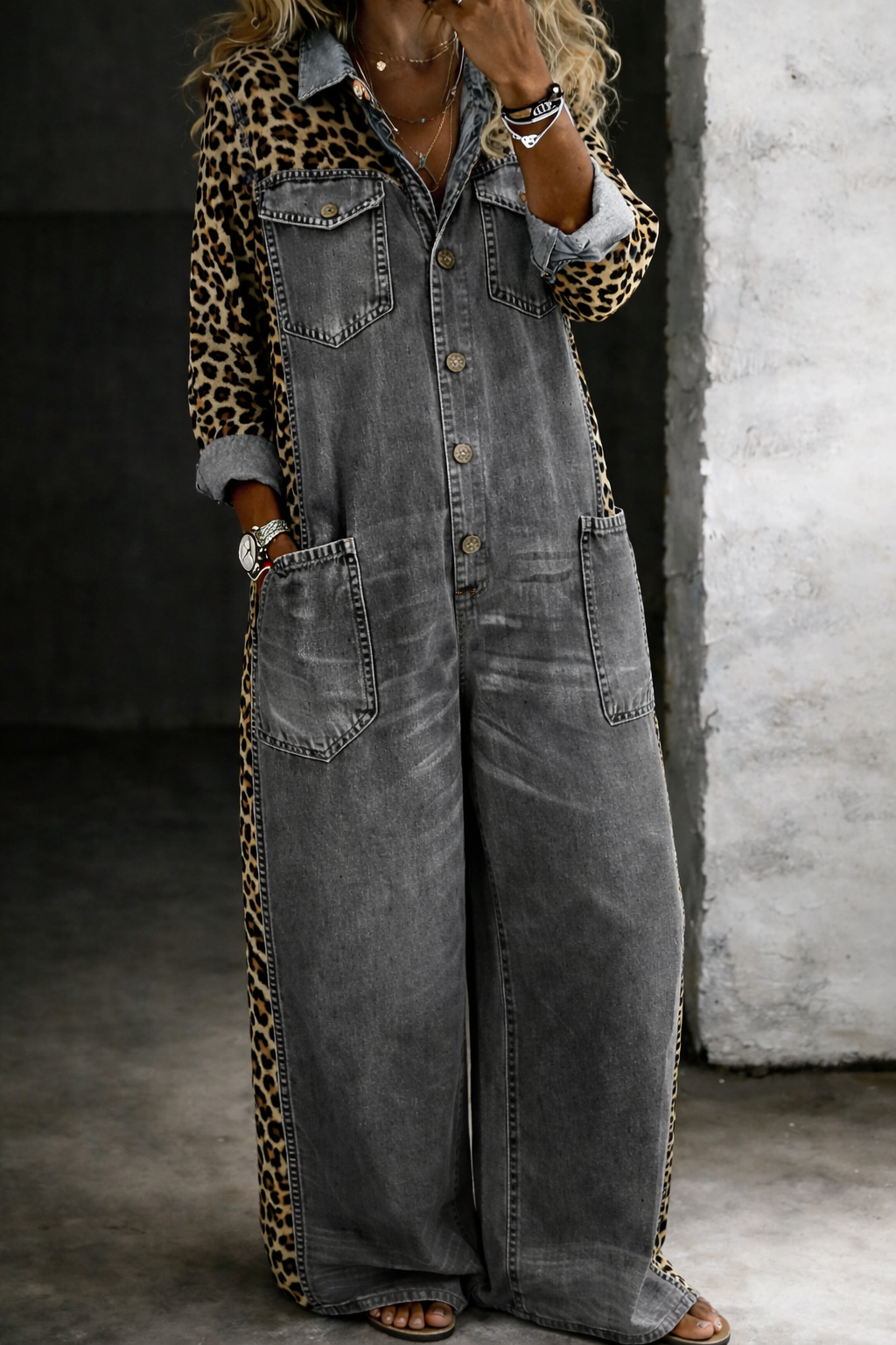 Grace™ One Piece Shirt Jumpsuit