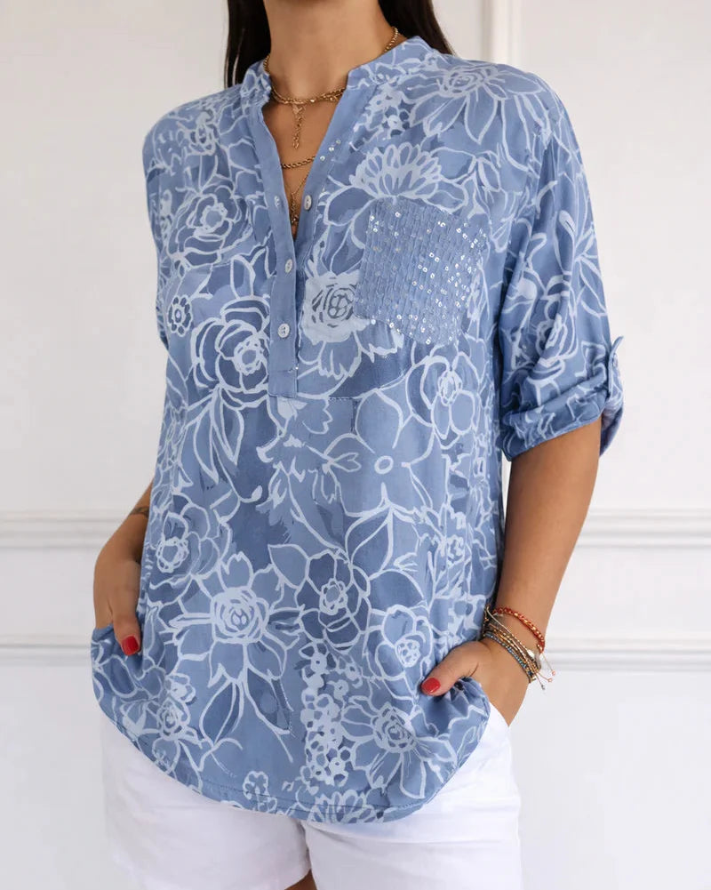 Emilen™ Elegant Blouse with Pocket