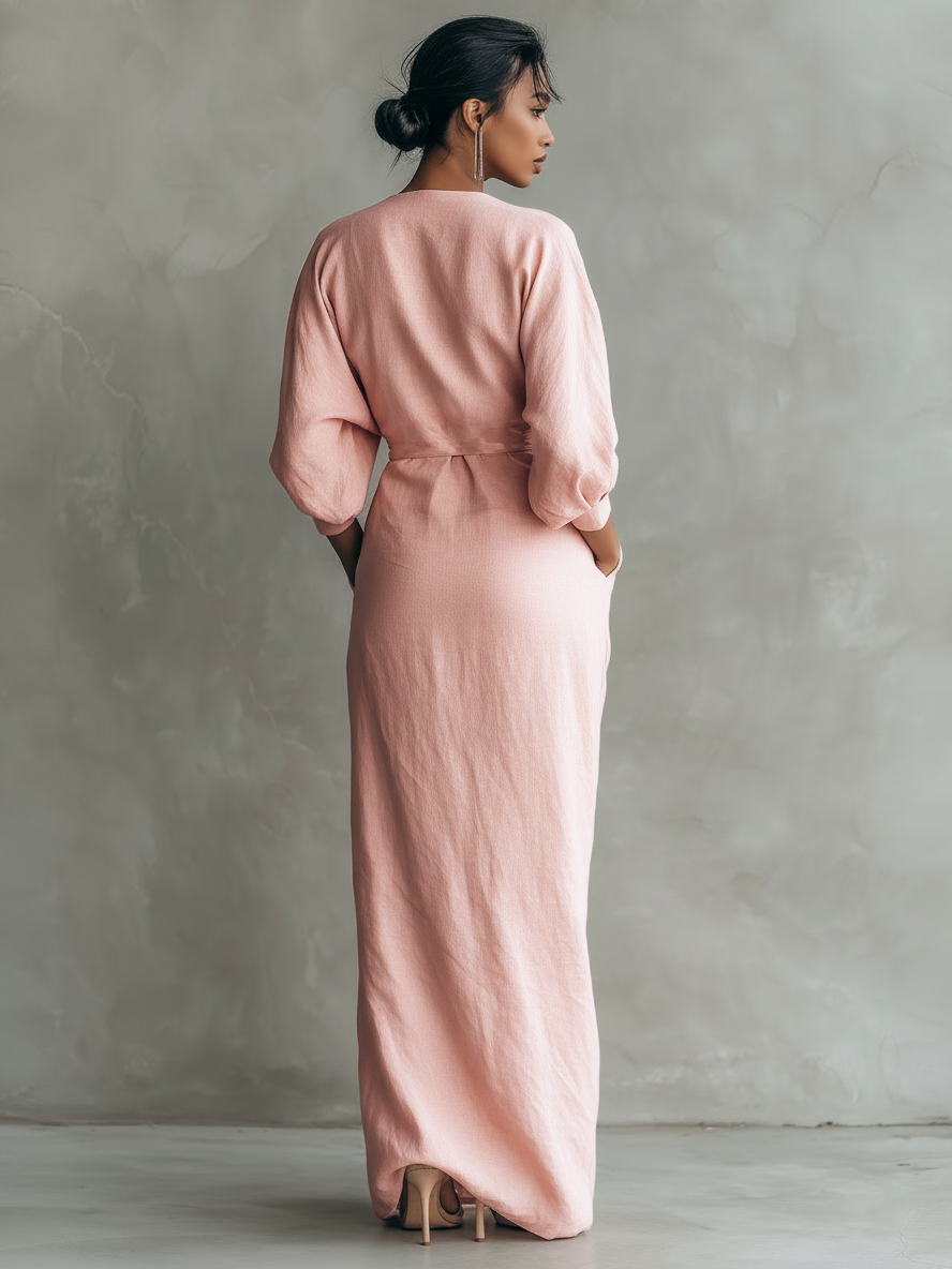 Mirelle™ V-Neck Maxi Dress