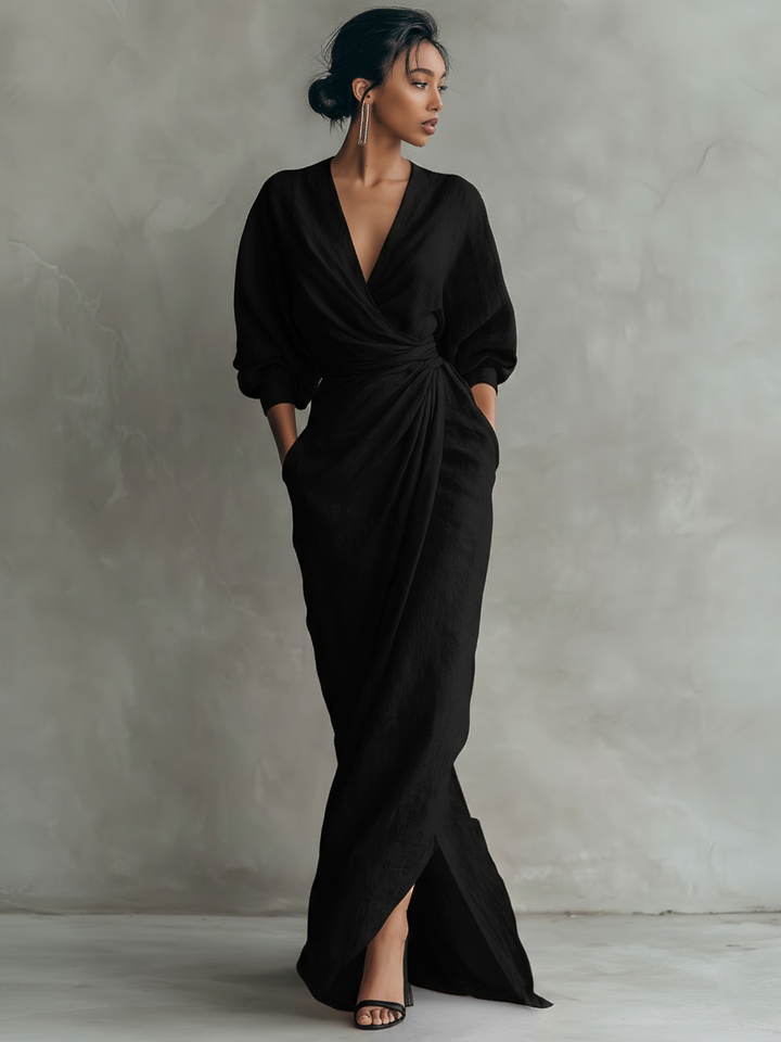 Mirelle™ V-Neck Maxi Dress