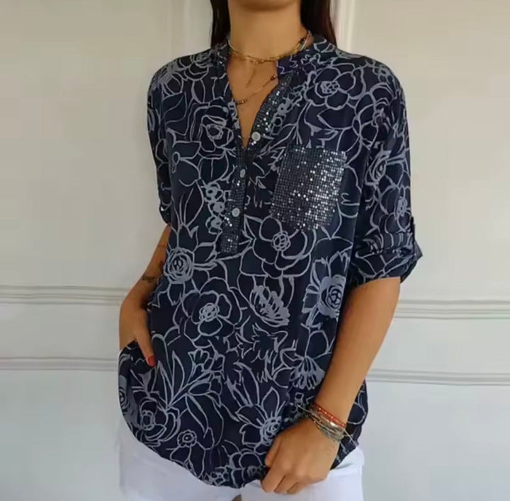 Emilen™ Elegant Blouse with Pocket