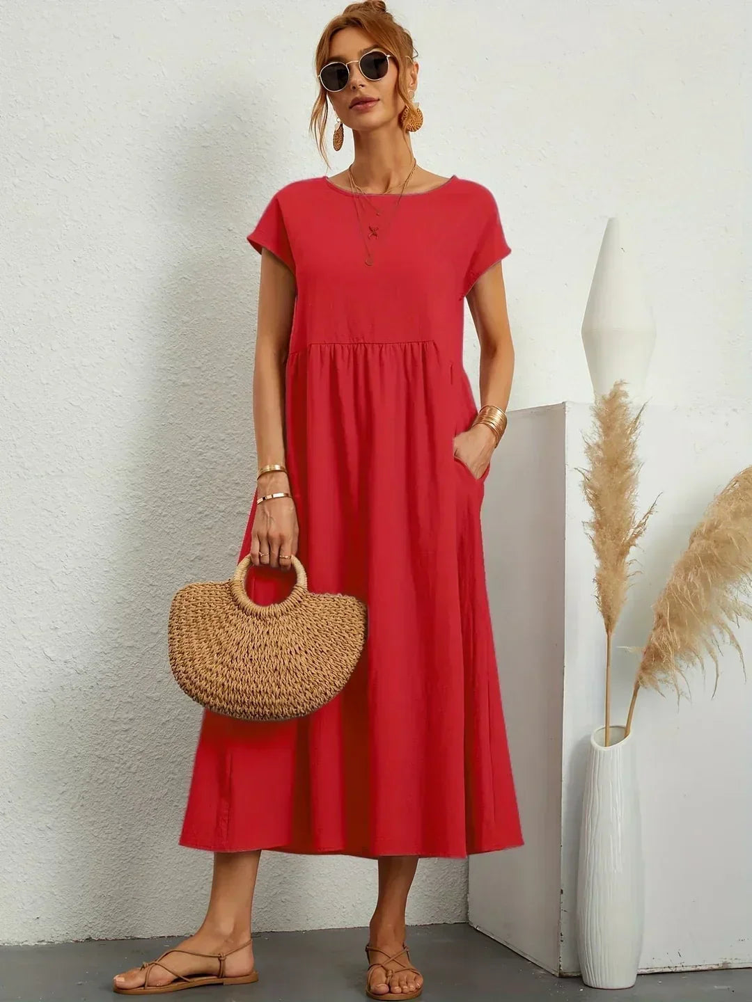Ursina™ Fluid Midi Dress