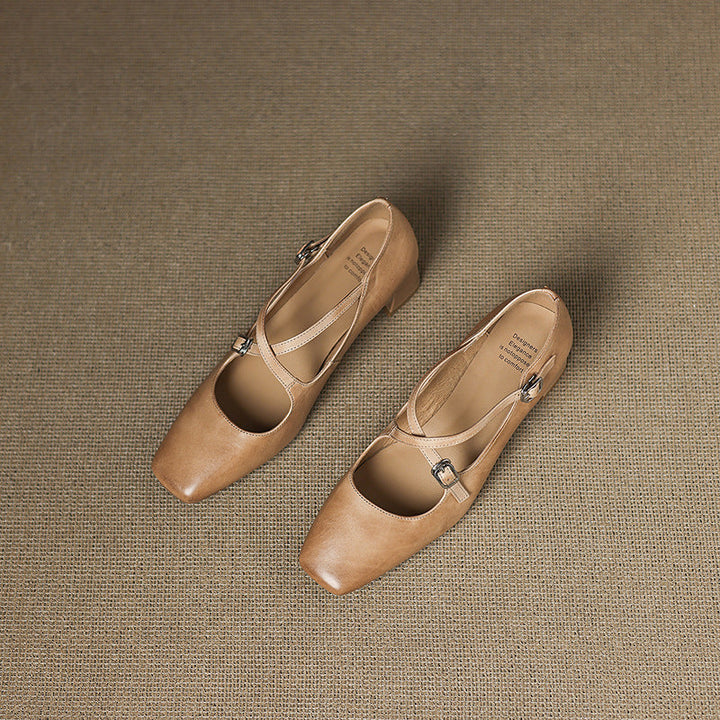 MARVANE™ Leather Kitten Heels
