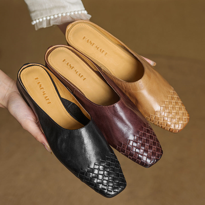 VIOLA™ Genuine Leather Mules