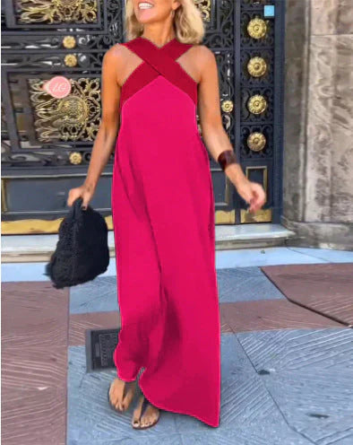 Quirine™ Wrap-Front Maxi Dress