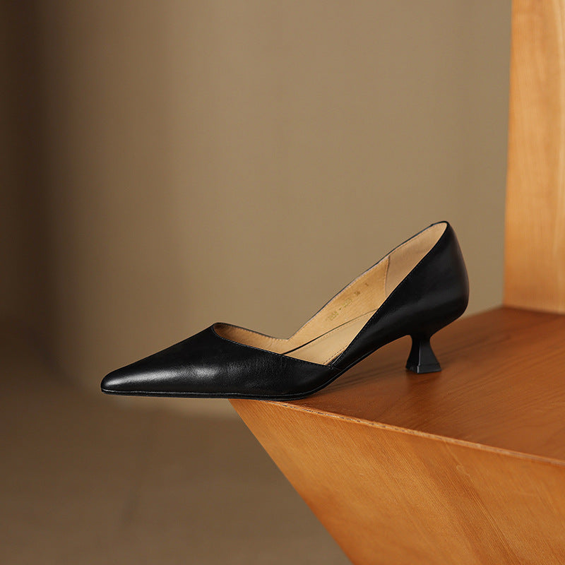CEYRA™ Leather Kitten Heels