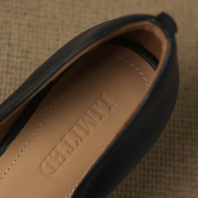 CALENNE™ Leather Kitten Heels