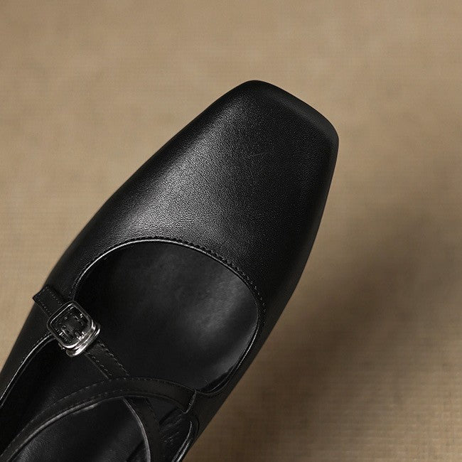 MARVANE™ Leather Kitten Heels