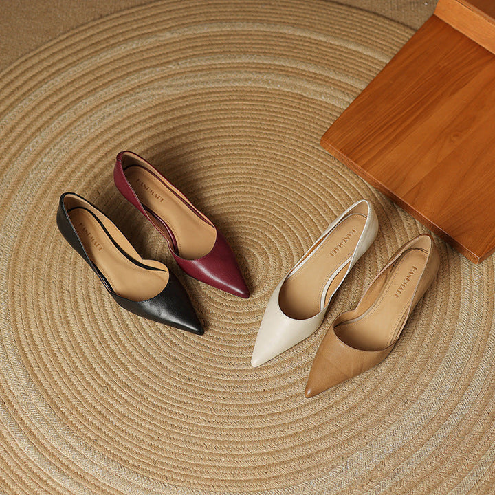 CEYRA™ Leather Kitten Heels
