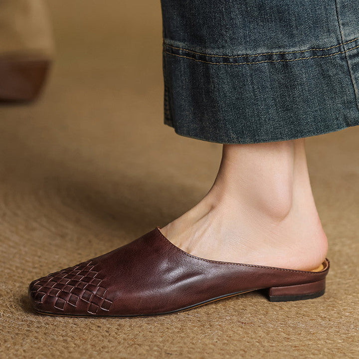 VIOLA™ Genuine Leather Mules
