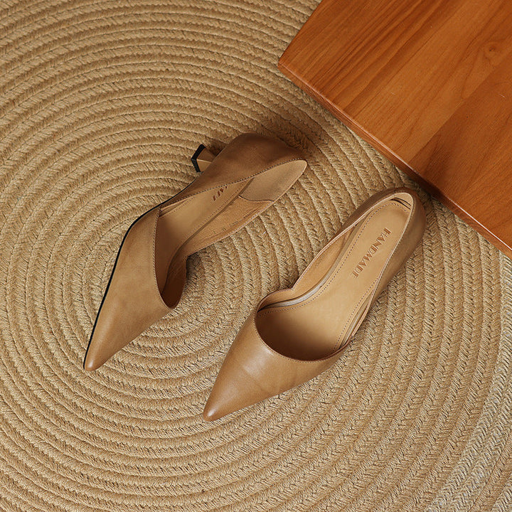 CEYRA™ Leather Kitten Heels
