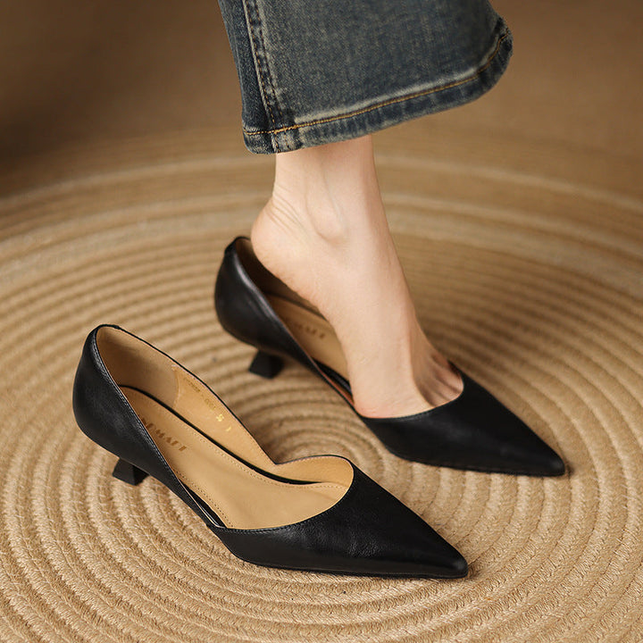CEYRA™ Leather Kitten Heels